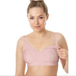 NWT Playtex Seamless Wire Free Nursing Bra Size XS Pink